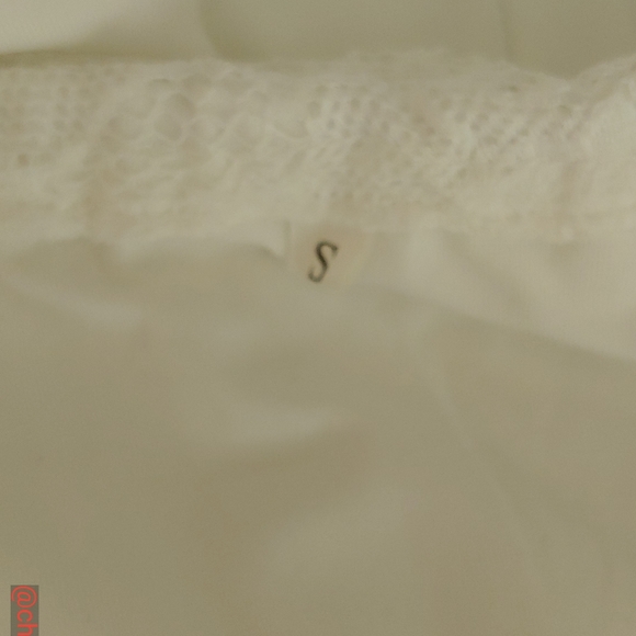 White hi low nightgown w/ sash - Picture 4 of 6